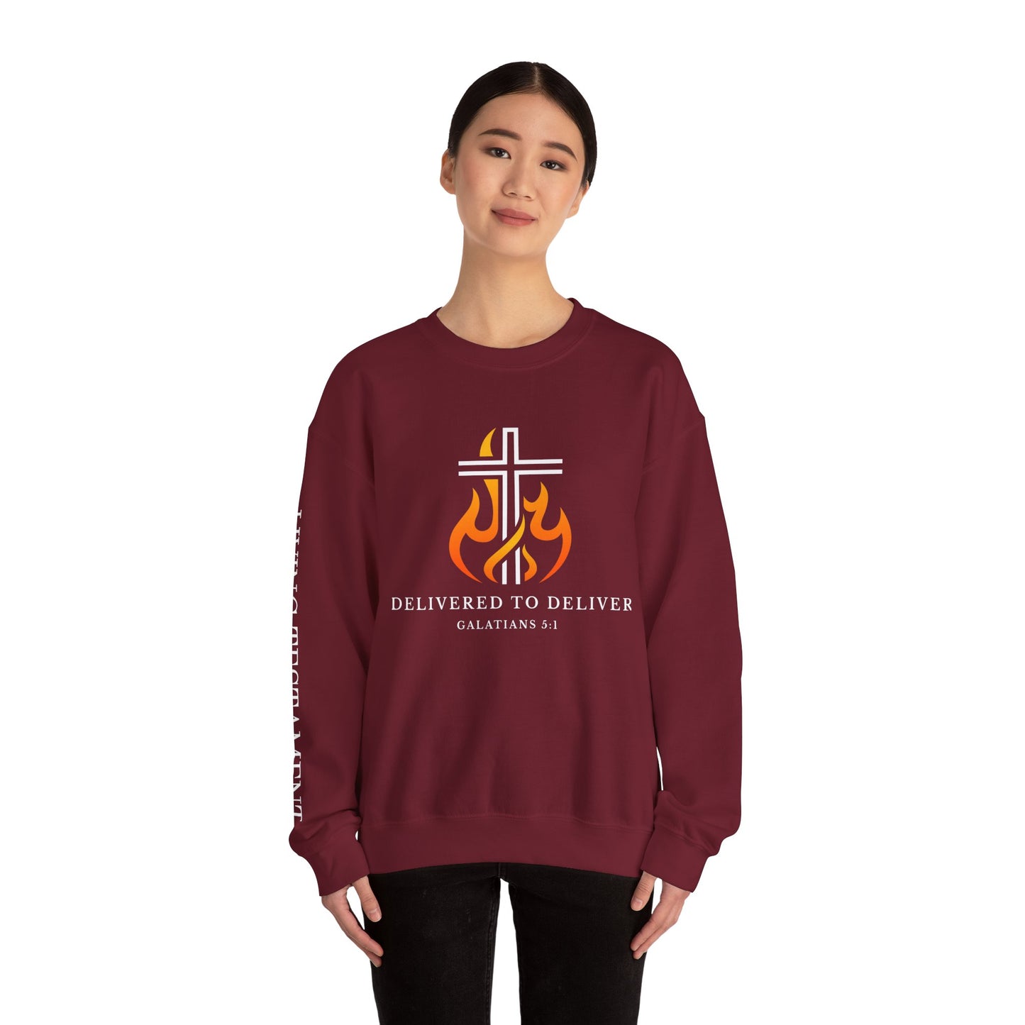 Delivered to Deliver Unisex Crewneck Sweatshirt