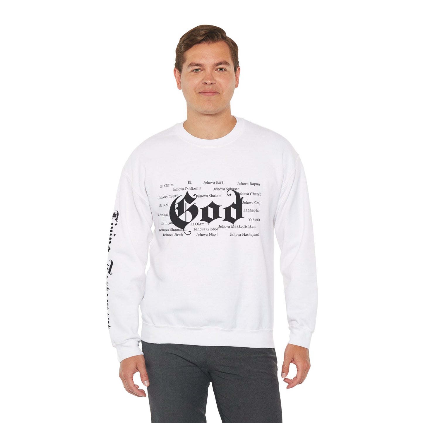 God Is White Unisex Crewneck Sweatshirt
