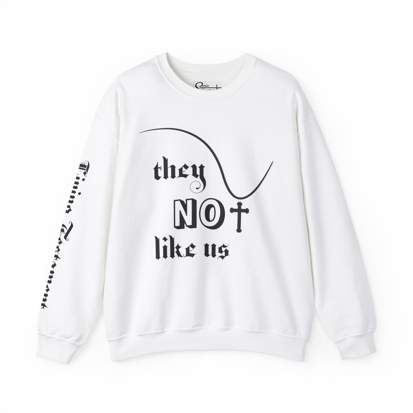 They Not Like Us White Unisex Crewneck Sweatshirt
