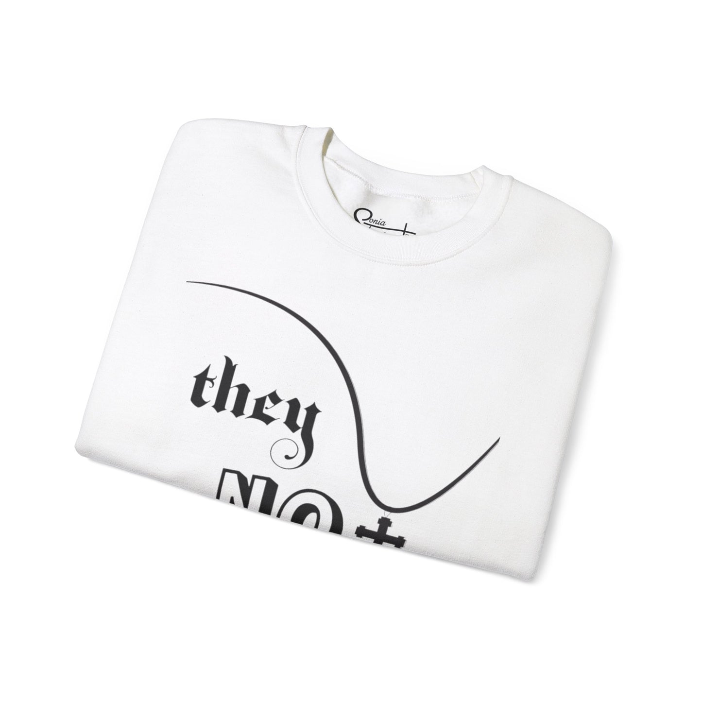 They Not Like Us White Unisex Crewneck Sweatshirt