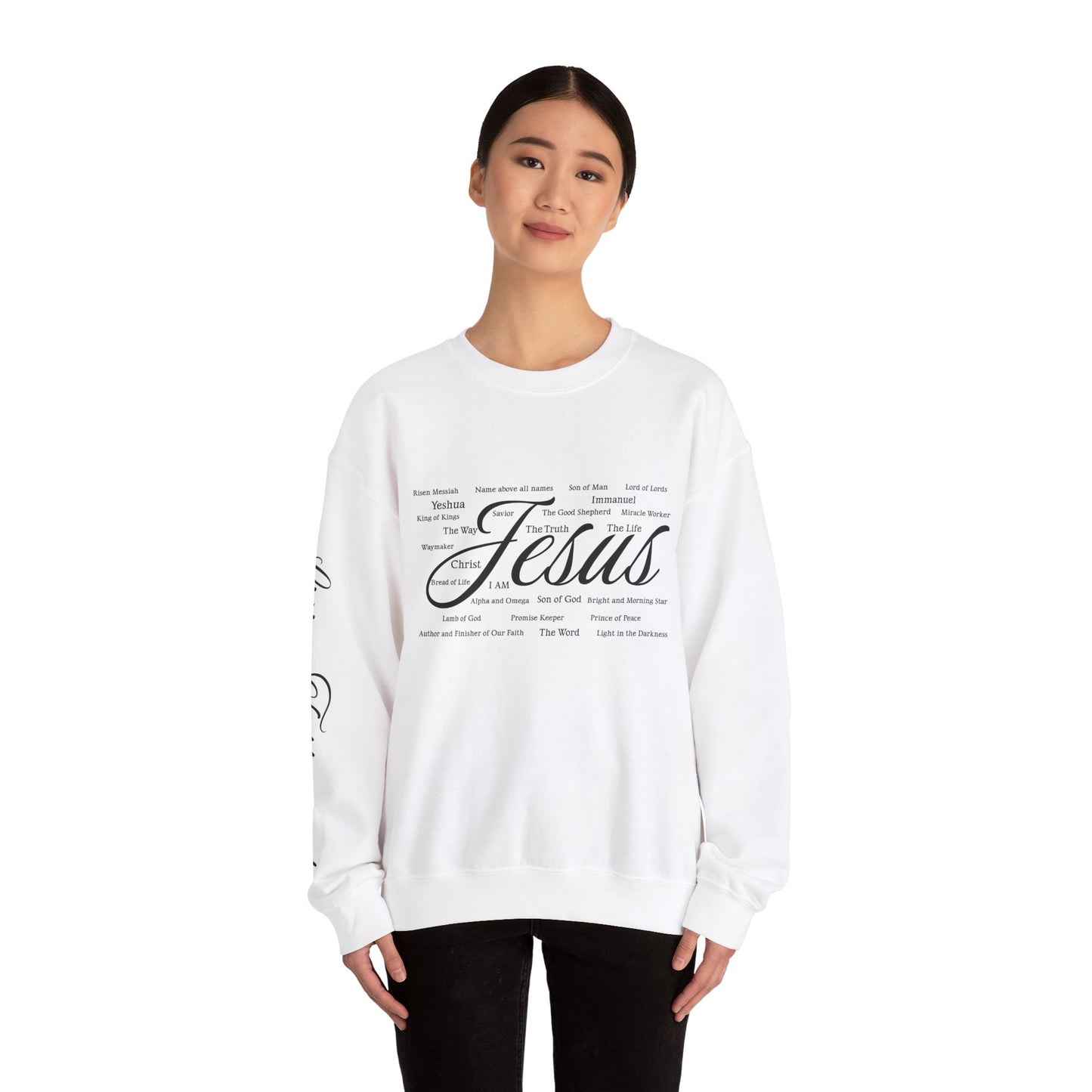 Jesus Is Unisex Crewneck Sweatshirt White
