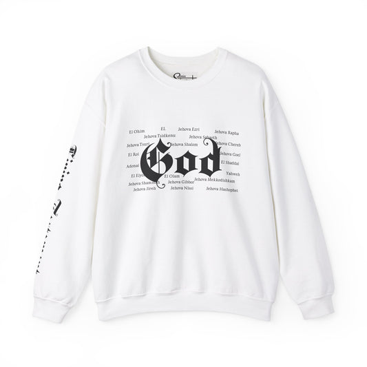 God Is White Unisex Crewneck Sweatshirt