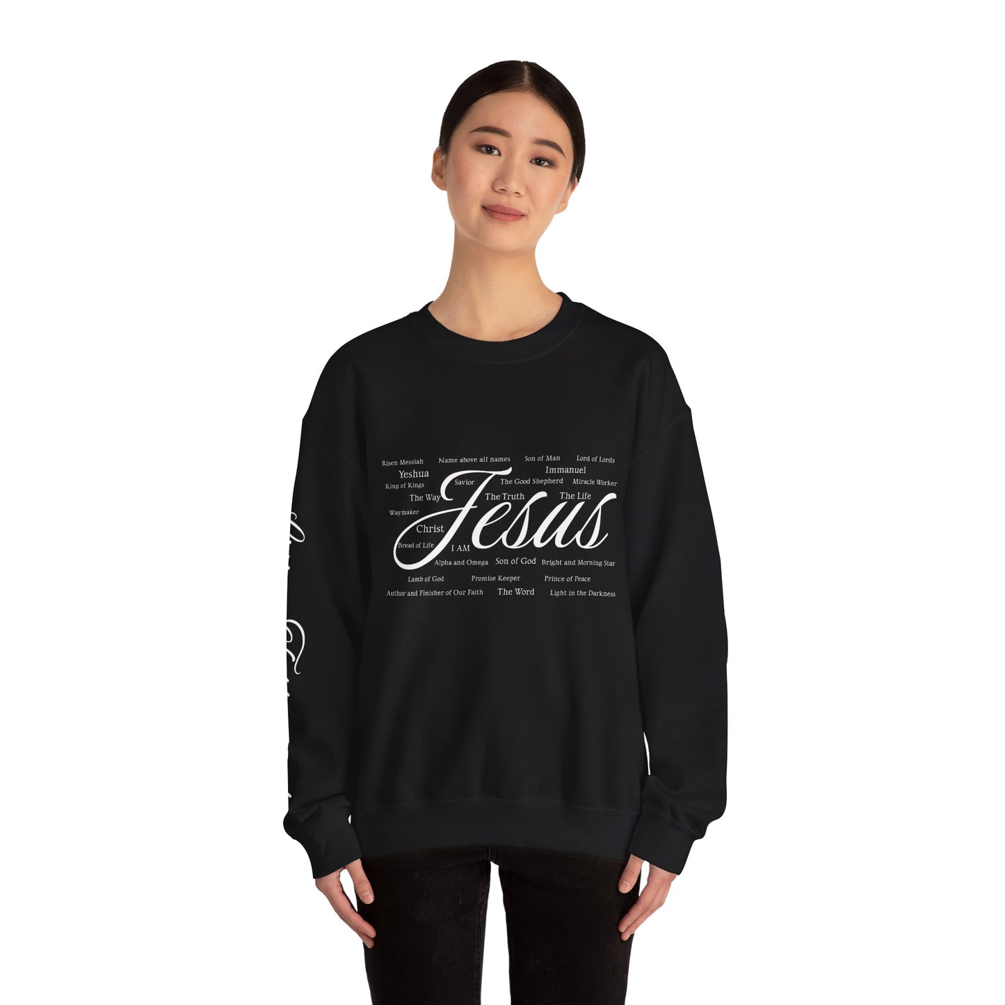 Jesus Is Unisex Crewneck Sweatshirt Black