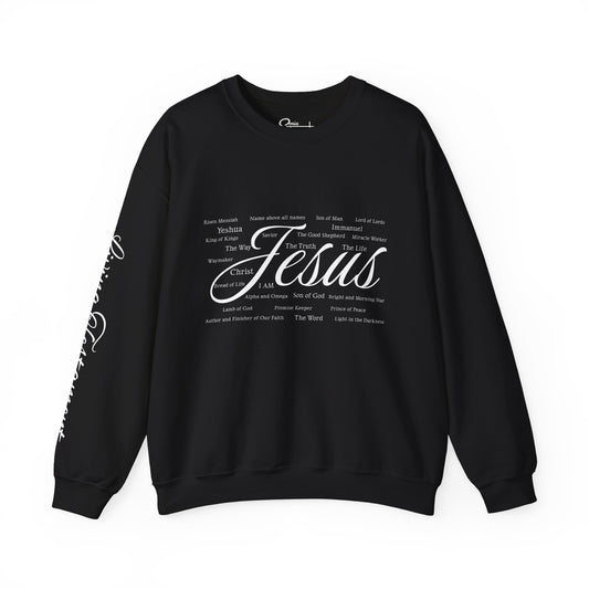 Jesus Is Unisex Crewneck Sweatshirt Black