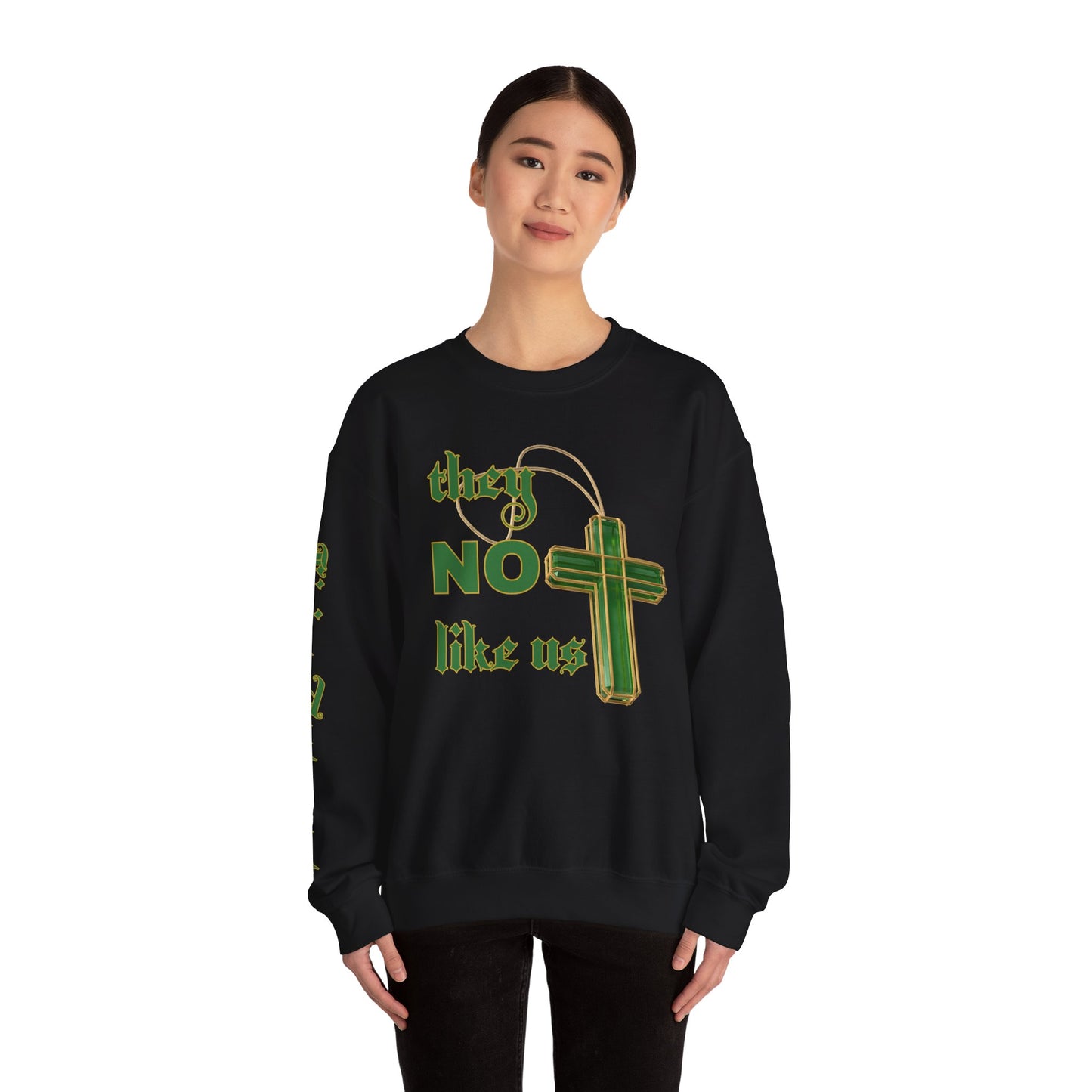 They Not Like Us Black Unisex Crewneck Sweatshirt